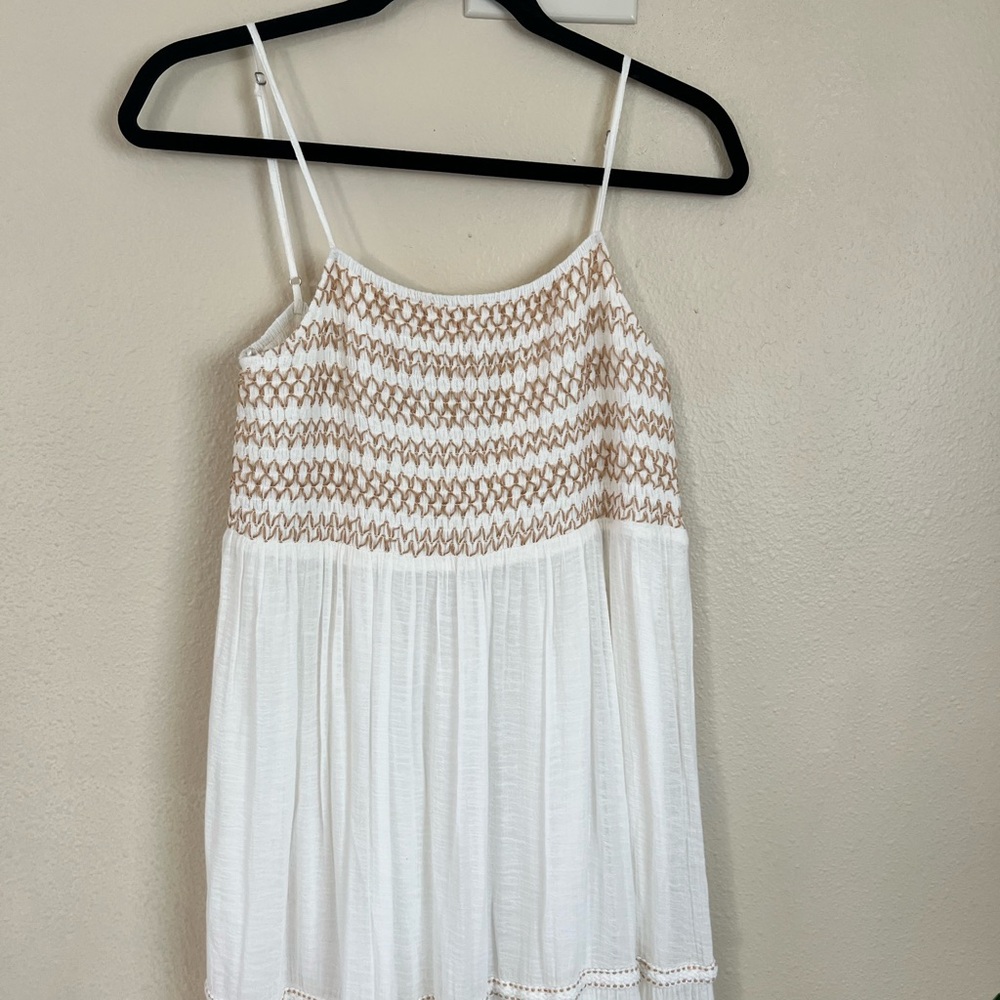 Zara White Crochet Detail Maxi Dress - Picture 2 of 7